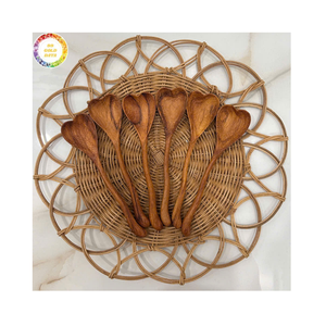 ช้อนซุปไม้ธรรมชาติขายส่งจำนวนมาก เป็นมิตรกับสิ่งแวดล้อม อุปกรณ์ครัวสำหรับทำอาหาร ช้อนไม้ทำมือคุณภาพพรีเมียมสำหรับบริการอาหาร - Product Image 1