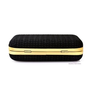 Handmade Designer Metal Evening Ladies Clutch <b>Bag</b> Beautiful Embroidered Floral Clutch <b>Bag</b> With Chain Strap for Wedding Party's - Product Image 4