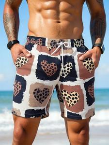 Shorts de bain pour hommes à imprimé floral, séchage rapide, légers, respirants, résistants à l'eau, en tissu tissé, pour l'été - Product Image 6