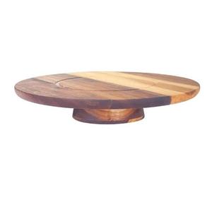 Decoración para mesa de cena, bandeja de servir sostenible para pasteles de cumpleaños, soporte para servir frutas con incrustaciones de hueso, juego de 3. - Product Image 5