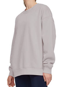 Blusa Unisex Cómoda de Estilo Urbano y Ofertas al por Mayor, Sudadera de Algodón para Mujer, Tejido Liso, ODM, Primavera, Holgada - Product Image 3