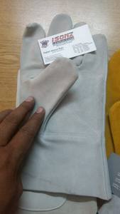 Guantes de Soldadura de Cuero ISONZ, Resistentes al Calor, 14 Pulgadas, Uso Industrial, Antideslizantes - Product Image 5