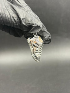 Colgante de Zapatilla con Moissanita, Plata 925, Aleación de Zinc, Cristal y Diamantes de Imitación, Engaste en Canal, Joyería Unisex para Regalo - Product Image 2