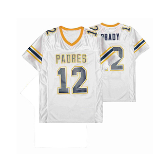 Maillot de football américain personnalisé, style tendance, en polyester respirant, séchage rapide, manches courtes, confortable - Product Image 2