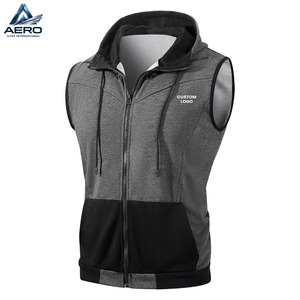 In Reasonable Price Comfortable Unique Design Gym Bodybuilding Best Material Blank Different Colors <b>Workout</b> Sleeveless <b>Hoodies</b> - Product Image 4