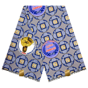 ผ้าฝ้ายพิมพ์ลายแอฟริกัน อังการา คิเทงเก้ สำหรับงานแฟชั่น งานแต่งงาน งานอีเว้นท์ รับออกแบบตามสั่ง ผลิตจำนวนมาก บริการ OEM ODM - Product Image 1