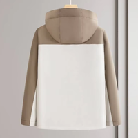 Veste coupe-vent à capuche pour homme, colorée, imperméable, zippée, sportive, printemps