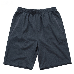 Shorts de sport pour hommes à taille élastique, mi-haute, légers, décontractés, respirants, en coton, pour la détente, le fitness, l'été, avec poches - Product Image 5