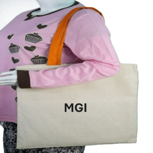 Sac fourre-tout en coton calicot écologique, réutilisable, imprimé avec un logo personnalisé, grand format, sacs promotionnels en vrac, sacs bio - Product Image 4