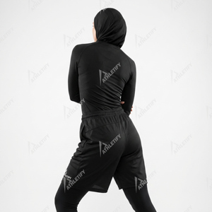 Shorts Deportivos 2 en 1 para Mujer, Talla Grande, Cintura Elástica, Secado Rápido, Transpirables, Ligeros, UPF50, Hijabi, con Forro de Compresión - Product Image 5