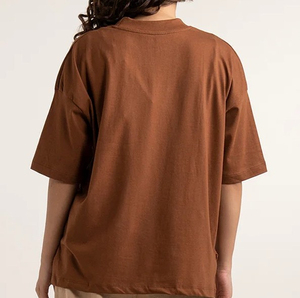 T-shirts en coton à manches courtes surdimensionnés à coupe carrée personnalisés pour femmes, style décontracté, t-shirt à coupe carrée - Product Image 2