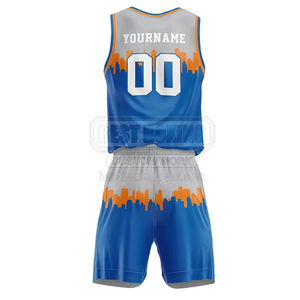 Uniformes de basket-ball fabriqués sur mesure par l'usine OEM, tissu 100% polyester, uniforme de basket-ball personnalisé - Product Image 3