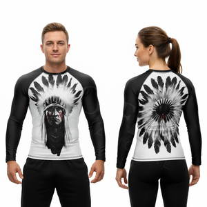 T-shirt de compression à manches longues, confortable, doux, imprimé sur mesure, pour la course à pied et le fitness, taille et couleur personnalisées - Product Image 3