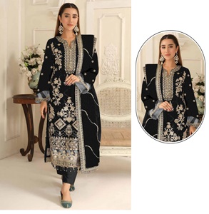 Trajes de Mujer Pakistaníes de Alta Calidad, Trajes Étnicos Elegantes Disponibles al por Mayor, Trajes de Fiesta - Product Image 1