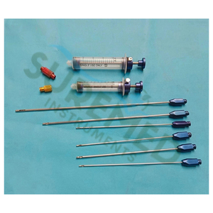Juego de cánulas Micro Luer Lock SureMed Instruments de 10 piezas para transferencia de grasa facial, instrumentos quirúrgicos reutilizables con certificación CE - Product Image 1