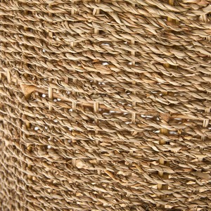 Set of 3 Round Seagrass <b>Baskets</b> with Open Iron Frames for Decor Handmade <b>Storage</b> <b>Basket</b> Wholesale eco-friendly Made in Vietnam - Product Image 6