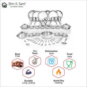 ดีใจที่ชุดอาหารเย็นสแตนเลส61ชิ้นสำหรับ6คน - Product Image 2