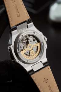 นาฬิกาข้อมืออัตโนมัติ Alexander Ferros รุ่น 6122S-01 สายหนังแซฟไฟร์ หน้าปัดแบบถัง หนังแท้ กันน้ำ สำหรับผู้ชาย - Product Image 5