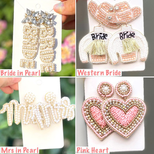 Pendientes de Bohemia con Cuentas de Semillas y Diseño Floral, Tamaño Personalizado, para Novia, Regalo de Moda para Fiesta de Bodas - Product Image 2