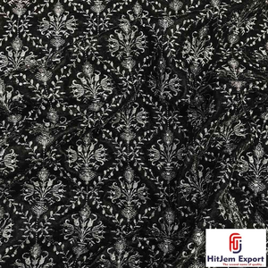 Fabricant de tissus brodés en coton de qualité supérieure, fournisseur OEM ODM de textiles sur mesure pour robes de mariée et robes de soirée - Product Image 1