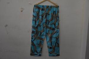 Pantalones de Pijama de Algodón con Estampado de Flores Elegantes, Motivo Floral Encantador de la Selva, Corte Regular, Cintura Elástica, Casuales de Verano - Product Image 4