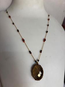 Handmade Smoky Quartz Macrame Pendant Necklace Wholesale Bohemian Woven Faceted Bead Strand Statement <b>Crystal</b> <b>Jewelry</b> Supplier - Product Image 2