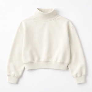 Suéter de Cuello Alto Personalizado al por Mayor, 100% Algodón - Proveedor OEM de Suéteres de Cuello Alto de Algodón para Mujer - Product Image 5