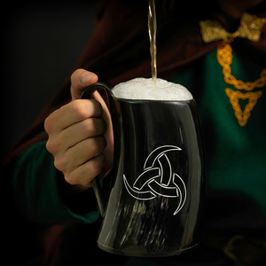 Custom Handmade Buffalo Drinking Horn Mug | Wholesale Viking Bar Accessories - Product Image 1
