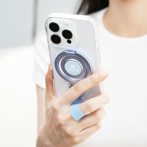 Melian doppio anello magnetico in metallo supporto cinturino doppio Design magnetico per la tenuta sicura del telefono cellulare - Product Image 2