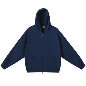 Sudadera con Capucha Extra Grande para Hombre, Color Sólido, Felpa de Algodón, Casual, Lavado Ácido, Patrón de Letras, Ropa de Otoño, Impermeable - Product Image 6