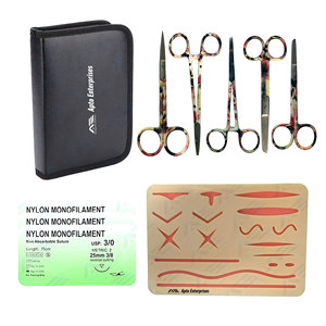 Stainless Steel <b>Suture</b> <b>Kit</b> Forceps Minor Surgery Training Curved <b>Suture</b> Pad Surgical Instruments Medical Surgical Instrument - Product Image 1