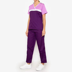 Nuevas Camisetas de Jersey con Cuello en V para Hombre, Uniformes Médicos Elásticos, Uniformes de Enfermería para Personal de Hospital, Conjuntos de Uniformes Médicos de Hospital - Product Image 3