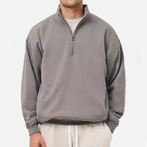 Chaqueta Deportiva Cortavientos Personalizada al por Mayor, Traje Deportivo para Correr al Aire Libre, 100% Poliéster Ligero, Chaqueta de Gimnasio con Cierre de 1/4 - Product Image 1