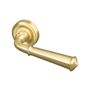 Manija de Palanca para Puerta de Gabinete de Acero y Latón Estilo Antiguo, Personalizable, con Barra de Privacidad y Cerradura para el Hogar - Product Image 2