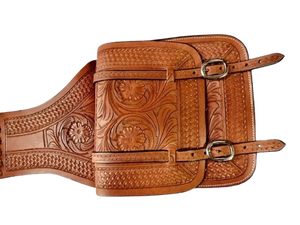 EquiElite Exports EQ-S201 Bolsa de Silla de Montar Western para Carreras de Barriles, 100% Cuero de Búfalo, Herrajes de Acero/Latón, Color Personalizado - Product Image 4