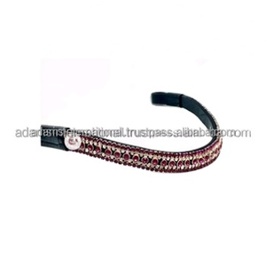 Bande de sourcils en cuir de cheval, décoratif, en cristal scintillant, haute qualité - Product Image 2