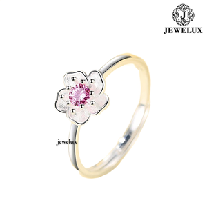 แหวนเงินแท้ 925 ประดับไพลินทรงหยดน้ำสำหรับผู้หญิงจาก Jewelux ดีไซน์โรแมนติกจากอินเดีย - Product Image 3