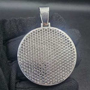 Collier pendentif en moissanite pour homme, en argent sterling 925, bijou de luxe, cadeau idéal pour mariage, anniversaire, en promotion - Product Image 5