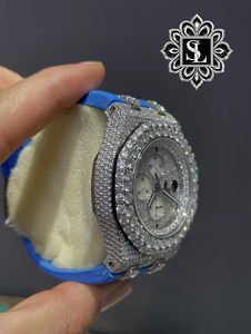 Montre de luxe élégante en acier inoxydable avec diamants, étanche 10m, pour homme, idéale pour le quotidien et les occasions spéciales – Vente en gros - Product Image 3