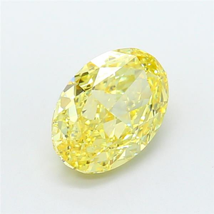 เครื่องประดับเพชรคุณภาพสูงรับรองโดย CVD ดีไซน์หรูหรา รูปทรงรี เจียระไนแบบ Radiant  เพชรเพาะเลี้ยงสีเหลืองสดใส สำหรับความหรูหราเหนือระดับ - Product Image 3