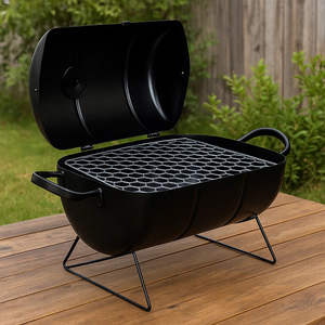 Parrilla de carbón vietnamita de hierro y acero con acabado en polvo, portátil, duradera, fácil de montar, 1 juego en embalaje. - Product Image 3