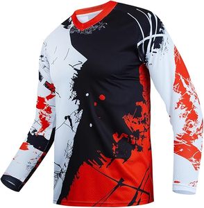 Camiseta de Ciclismo de Montaña de Secado Rápido, Manga Larga, Estilo Descenso, Marca FOXFTA, Camuflaje, Transpirable - Product Image 4