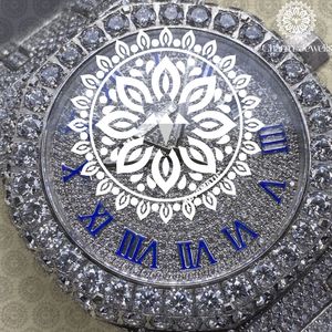 MORSLINE Montre polygonale en acier inoxydable pour femme avec lunette sertie de diamants, verre saphir, quartz analogique, luxe, mode, 42 mm - Product Image 5