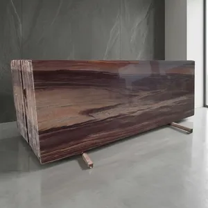 Best Quality Teakwood Brown Granite Premium <b>Natural</b> <b>Stone</b> with Smooth Polished Finish for Vanity Tops Countertops - Product Image 2