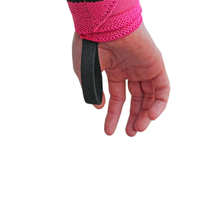 Bandes de poignet personnalisées pour la musculation, le cross-training et l'haltérophilie, en néoprène robuste, antidérapantes, avec fermeture auto-agrippante, unisexe - Product Image 2