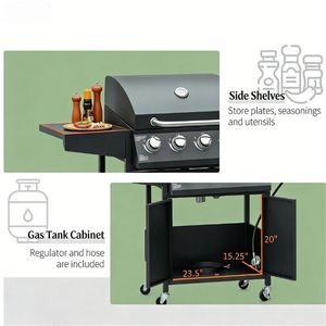 Griglia a Gas per Barbecue all'Aperto, Pratico Bruciatore per Grigliate all'Aperto - Product Image 4