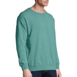 Wholesale Unisex Crewneck Pullover Sweatshirt Men Custom <b>Thick</b> <b>Fleece</b> 100% Cotton Fabric Eco-Friendly Quick Dry Casual Warm - Product Image 1