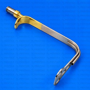 Écarteur mammaire et facial Wieder 30 mm à denture dentelée avec fibre optique, abaisse-langue, instrument de chirurgie plastique par Pentax Surgical - Product Image 1