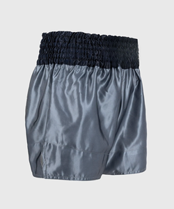 Shorts de Muay Thai ligeros, transpirables, de tela satinada, diseño personalizado, shorts de entrenamiento para gimnasio, cintura elástica, ropa deportiva para hombres y mujeres - Product Image 3