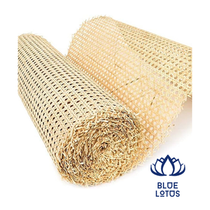 แผ่นหวายสานลายบลูโลตัส ตาข่ายสานธรรมชาติ สำหรับตกแต่งบ้าน แผ่นรองจาน - Product Image 1